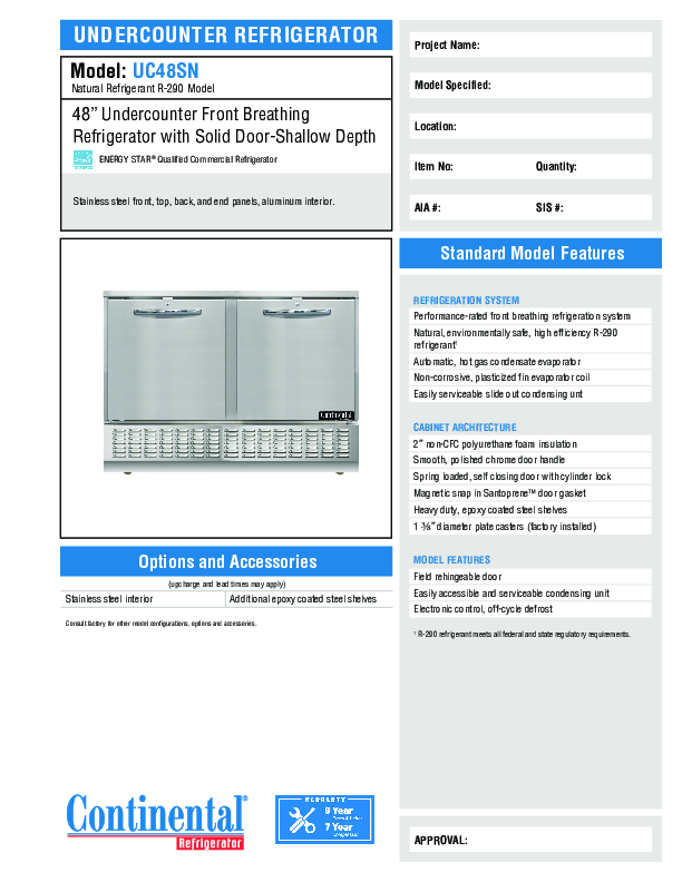 Cutsheet