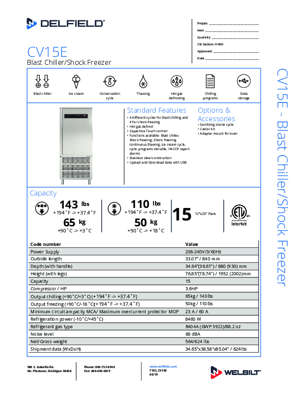 Cutsheet