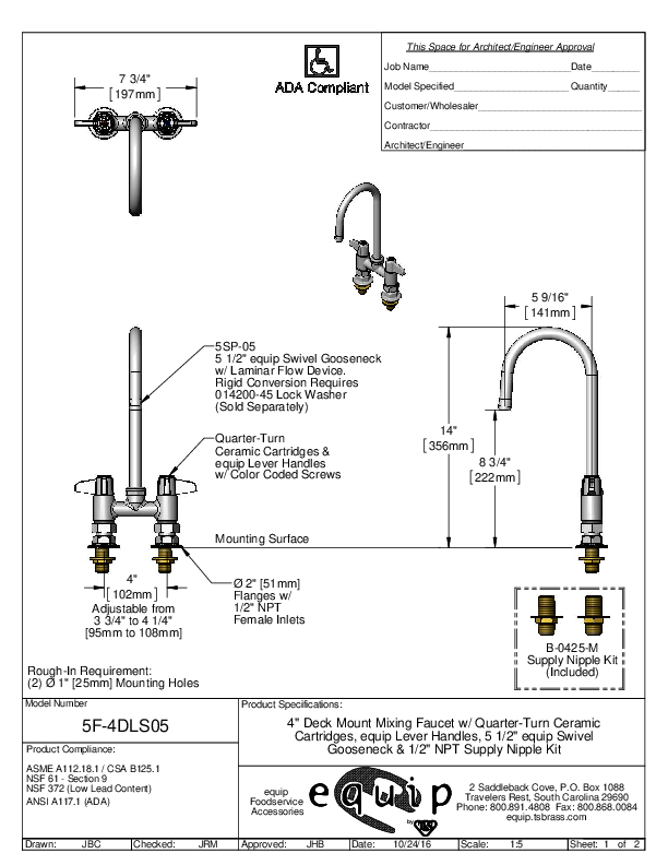 Cutsheet