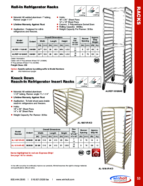 Cutsheet