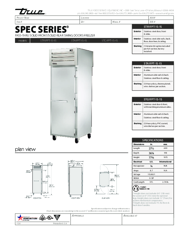 Cutsheet