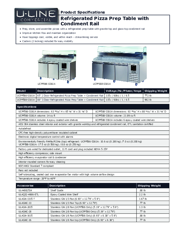 Cutsheet