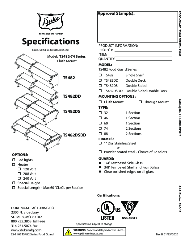 Cutsheet