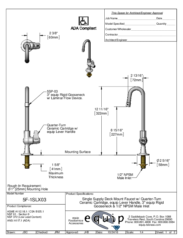 Cutsheet