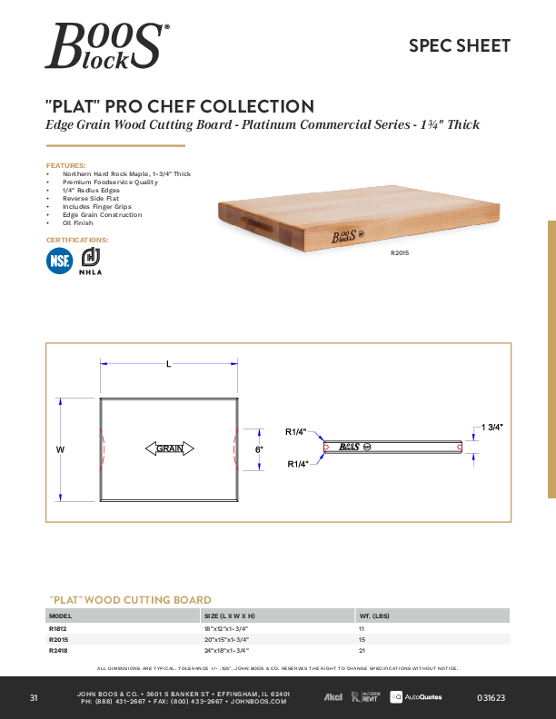 Cutsheet