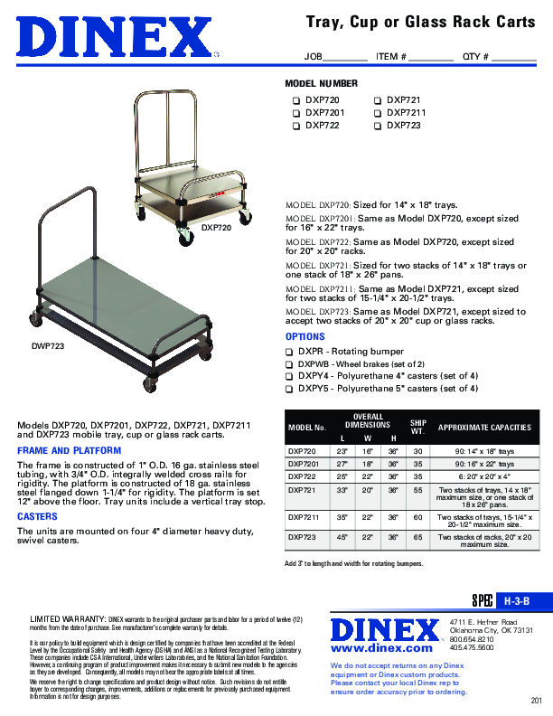 Cutsheet