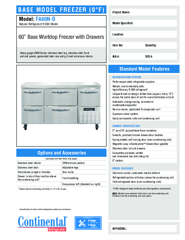 Cutsheet