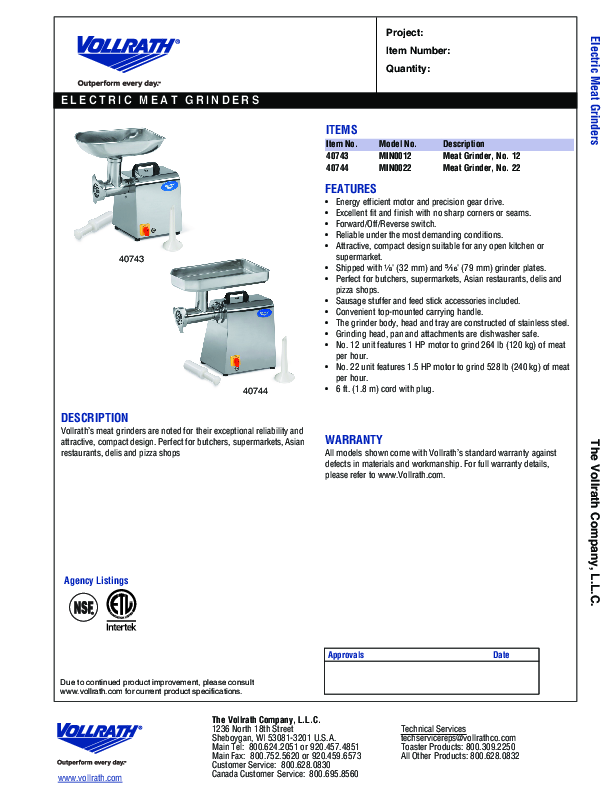 Cutsheet