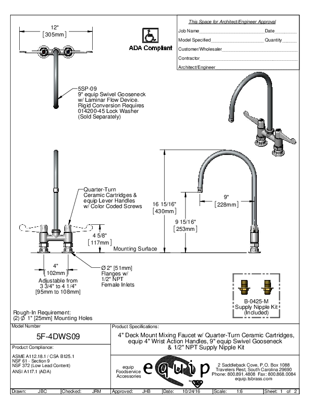 Cutsheet