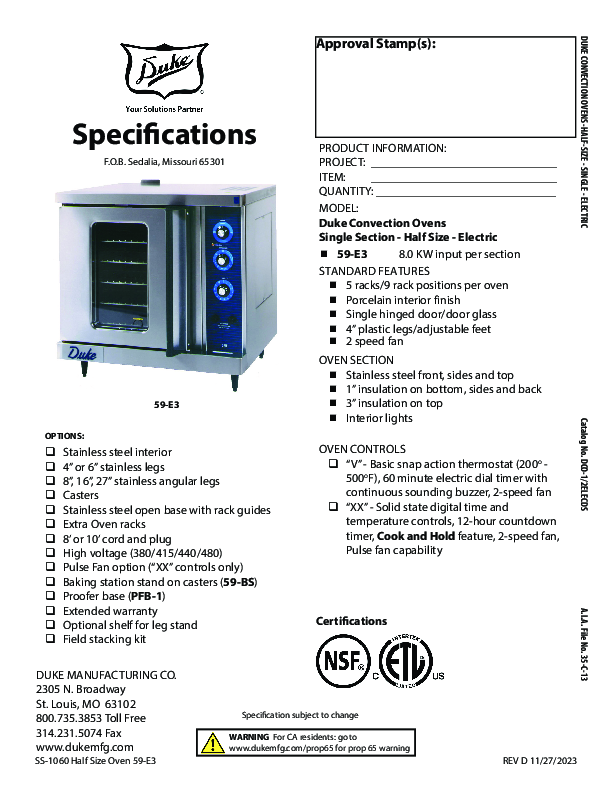 Cutsheet