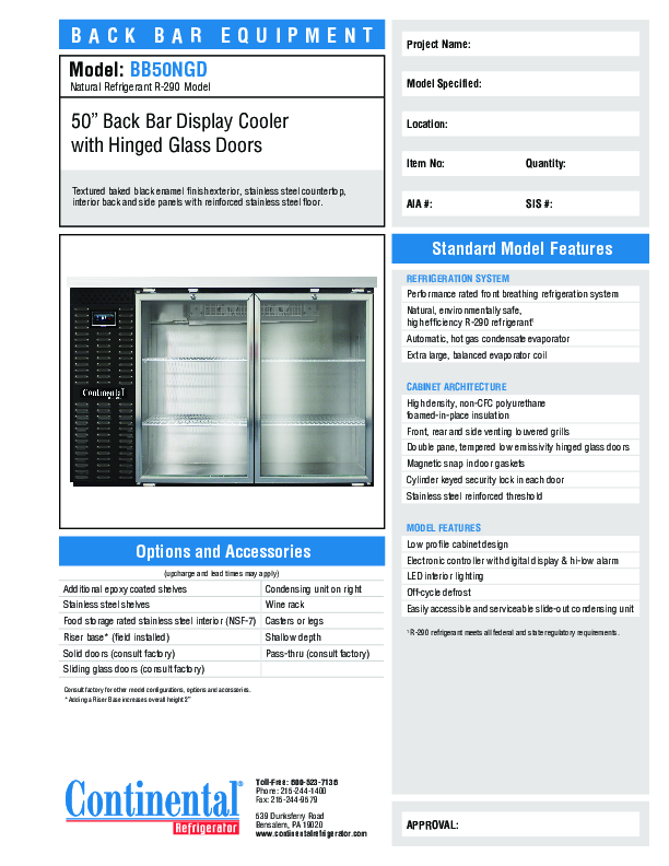 Cutsheet