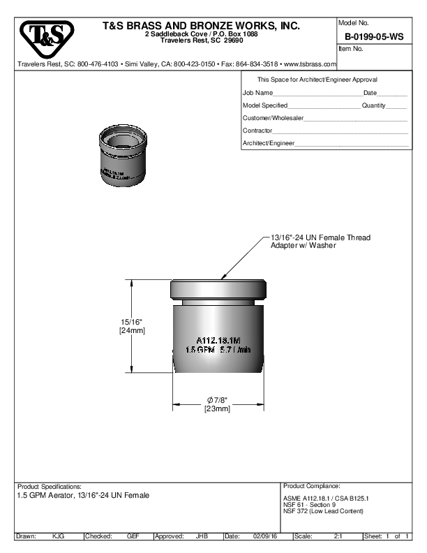 Cutsheet