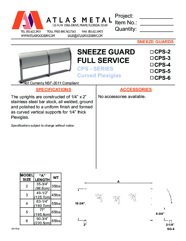 Cutsheet