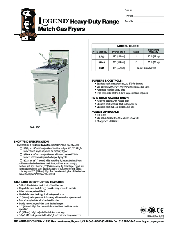 Cutsheet