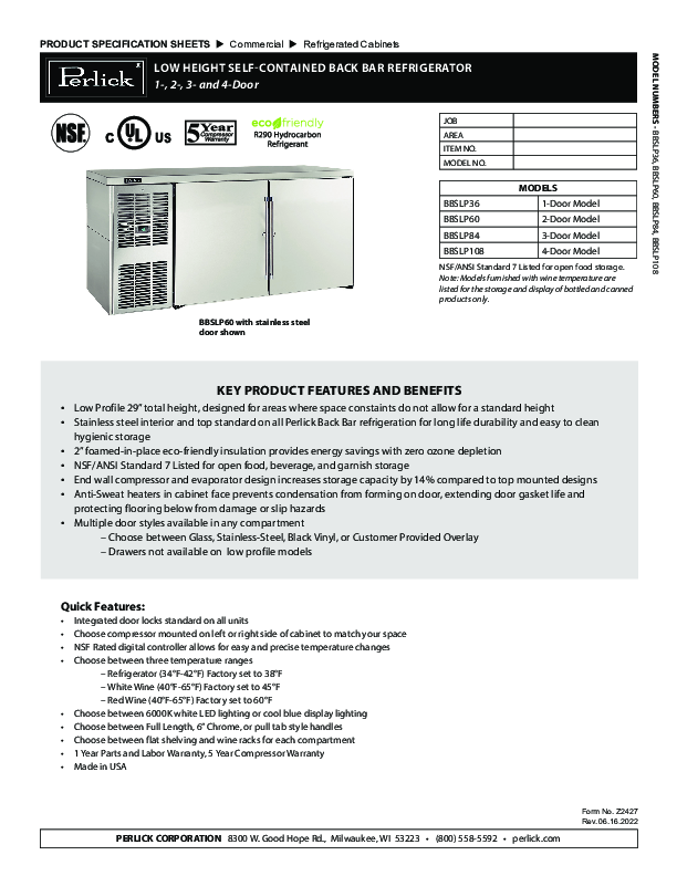 Cutsheet