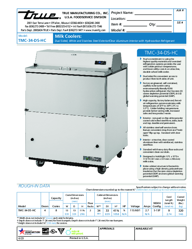 Cutsheet