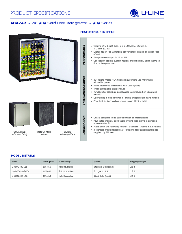 Cutsheet