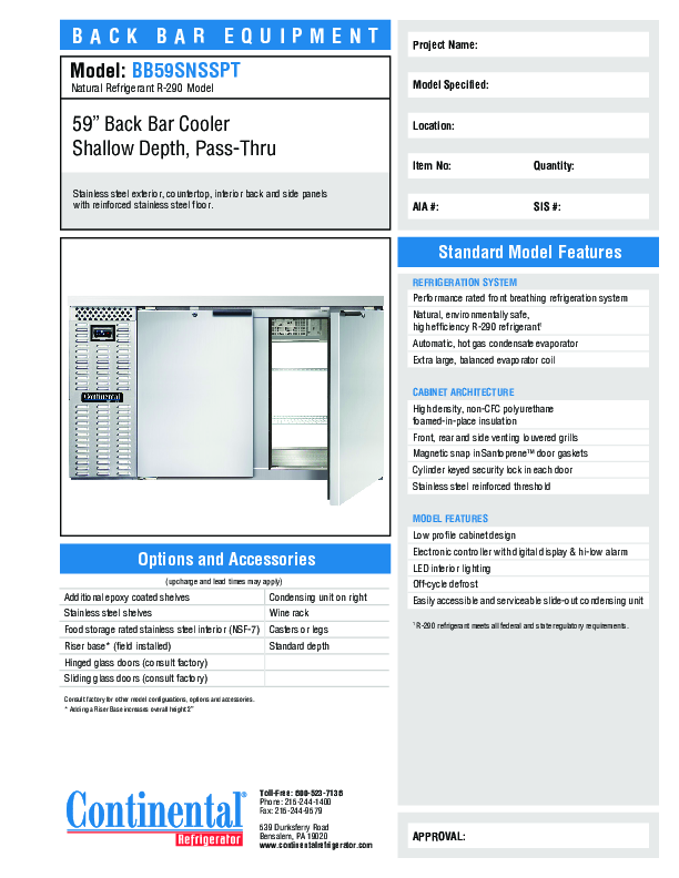 Cutsheet