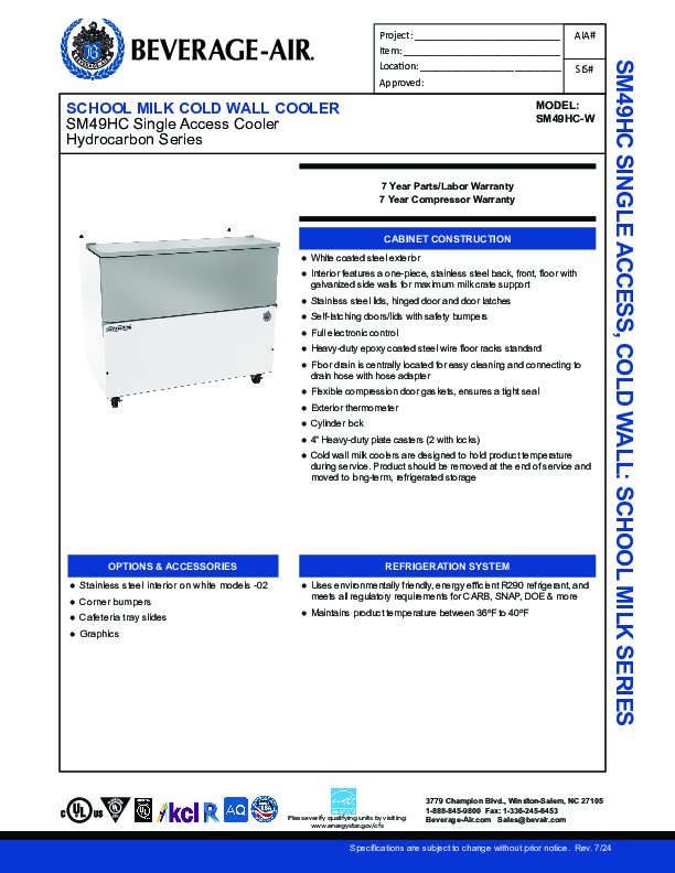 Cutsheet