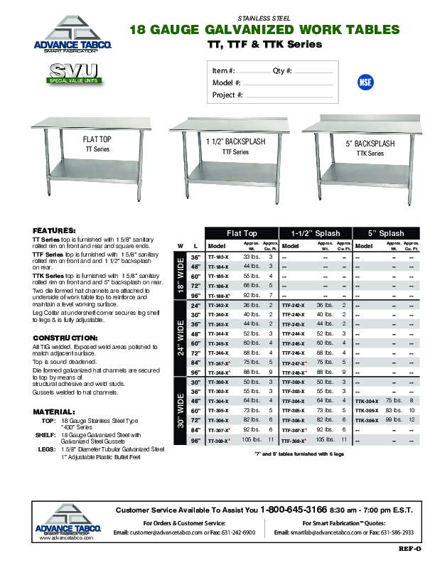 Cutsheet