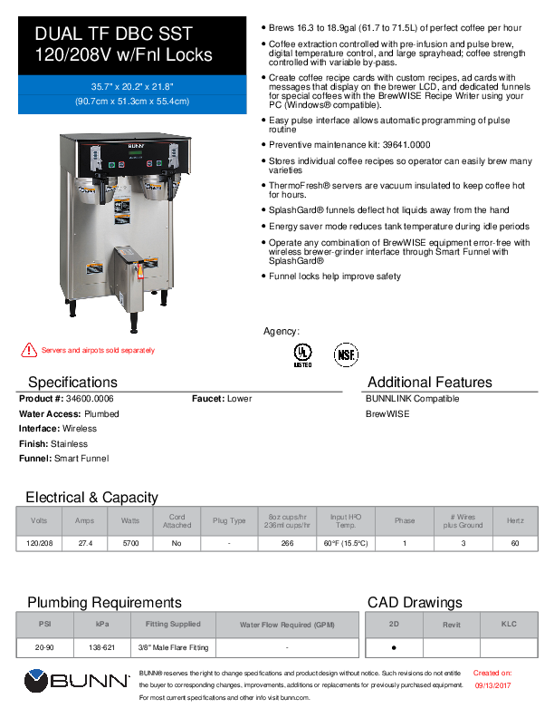 Cutsheet