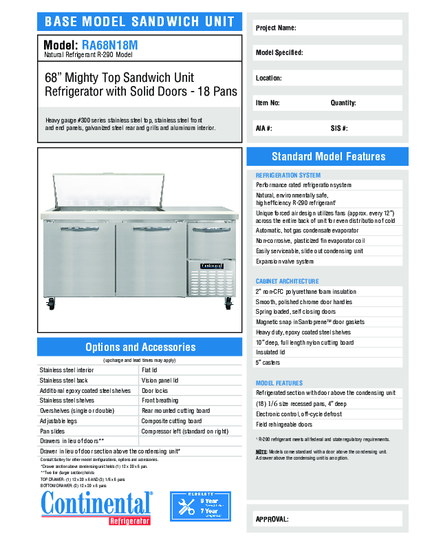 Cutsheet