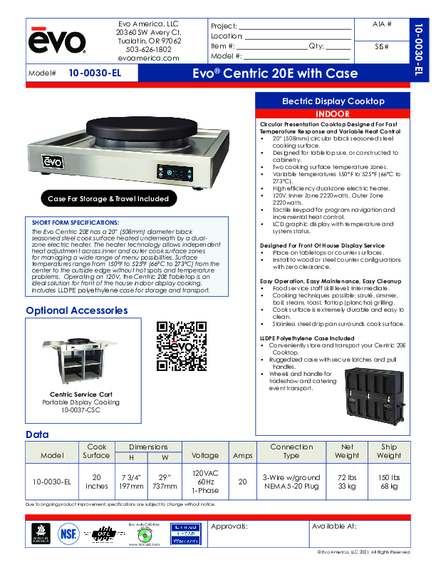 Cutsheet