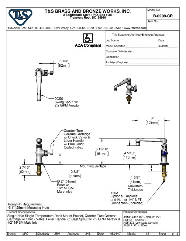 Cutsheet