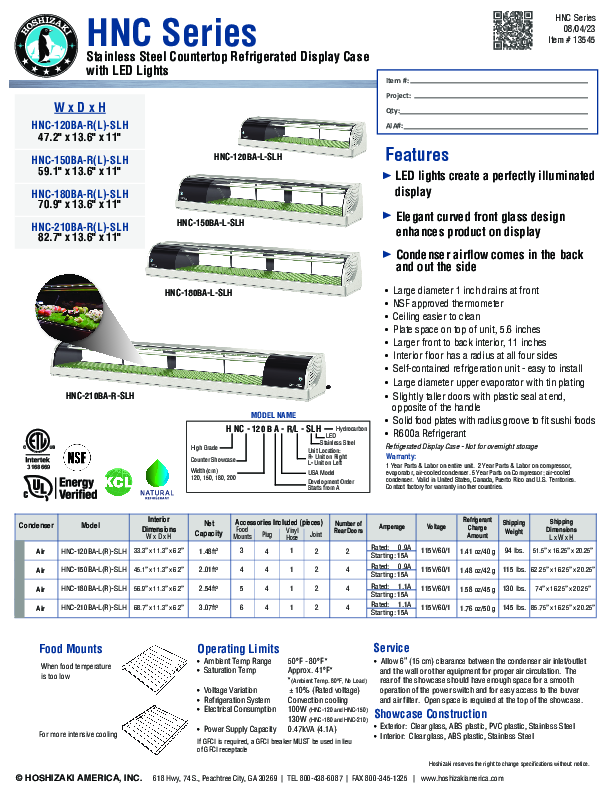 Cutsheet