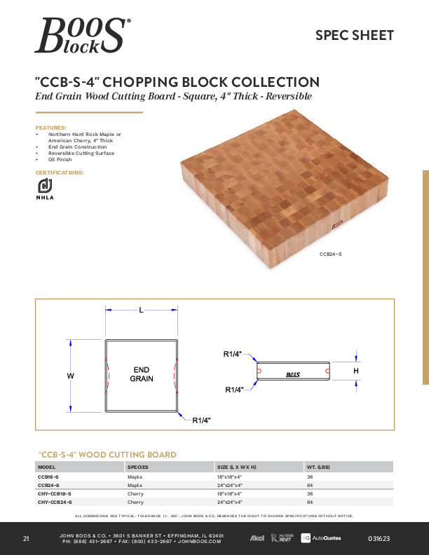 Cutsheet