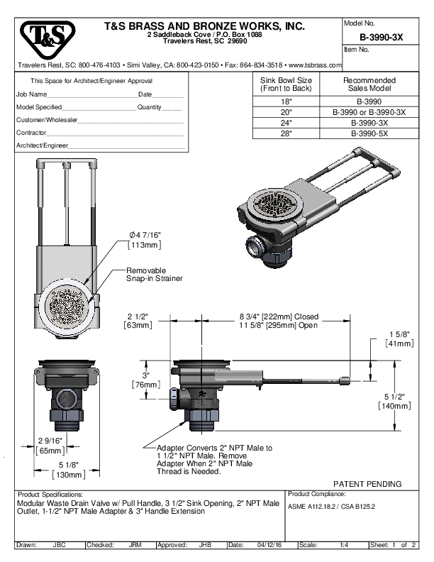 Cutsheet