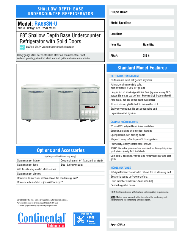 Cutsheet