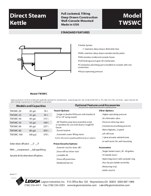 Cutsheet