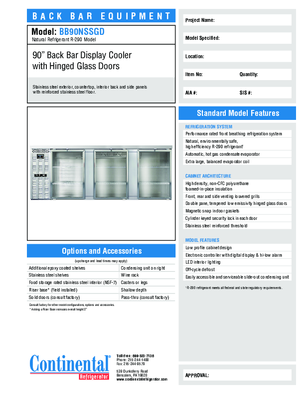 Cutsheet