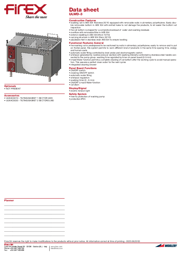 Cutsheet