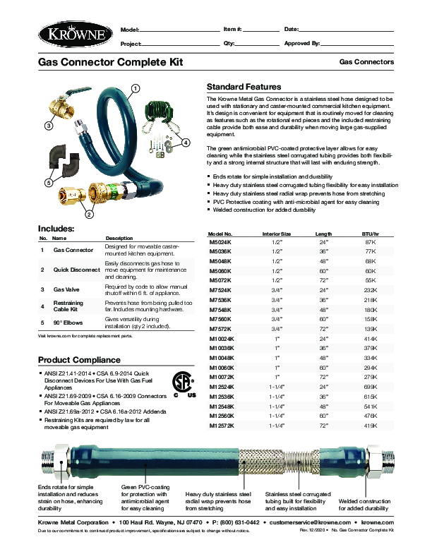 Cutsheet