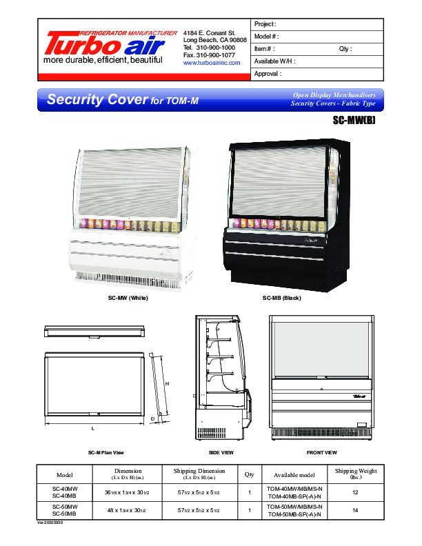 Cutsheet