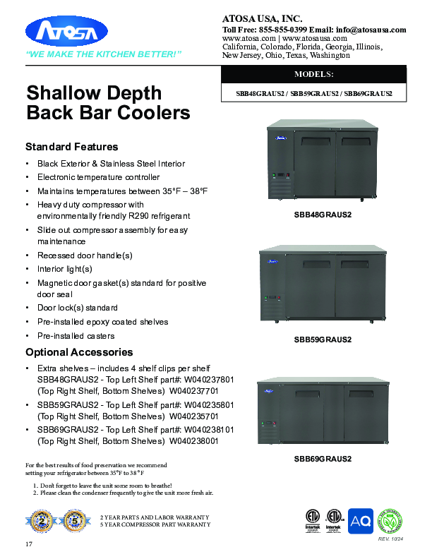 Cutsheet