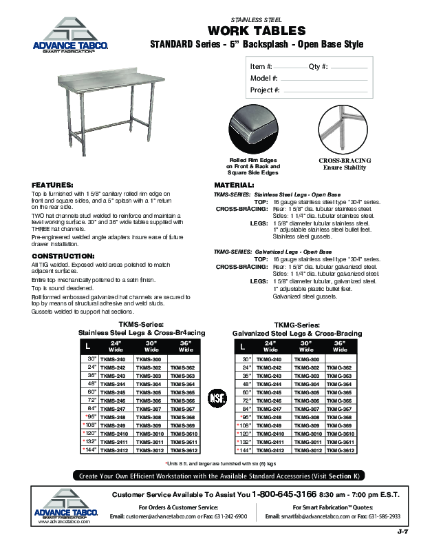 Cutsheet