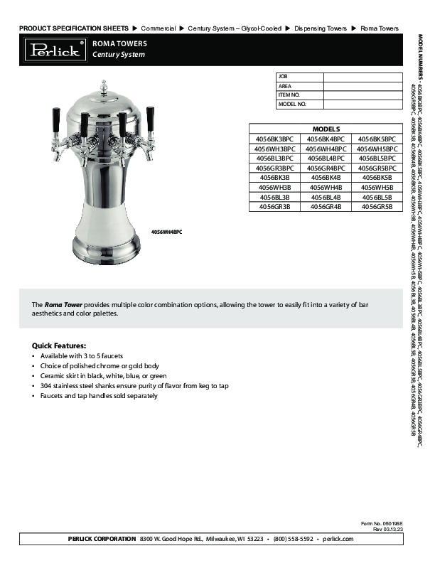 Cutsheet