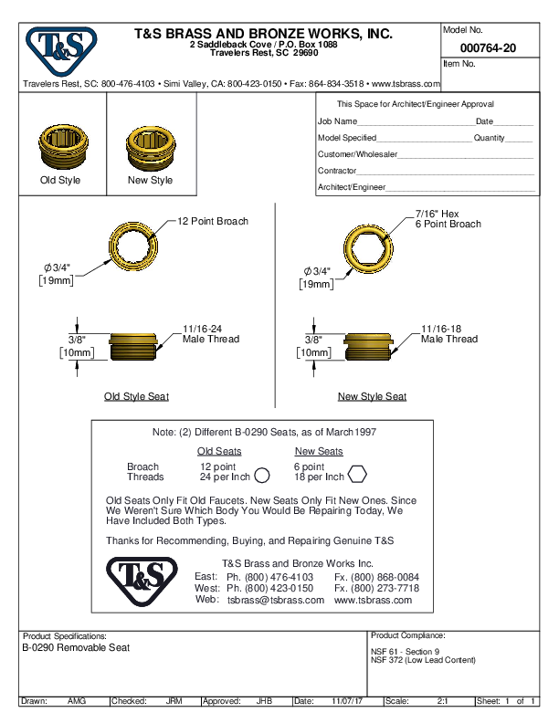 Cutsheet