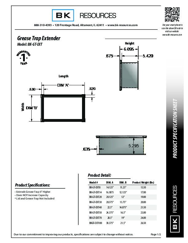 Cutsheet