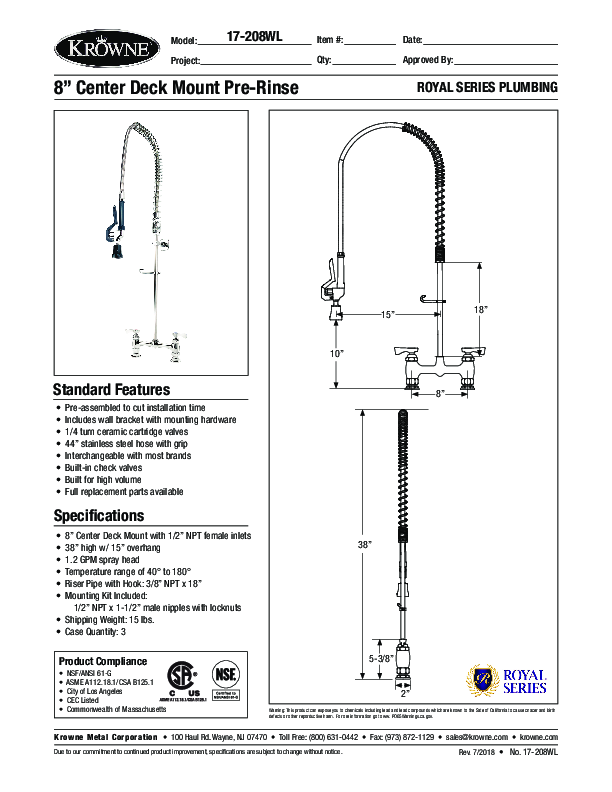 Cutsheet