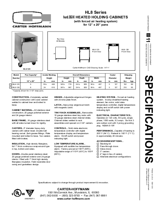 Cutsheet