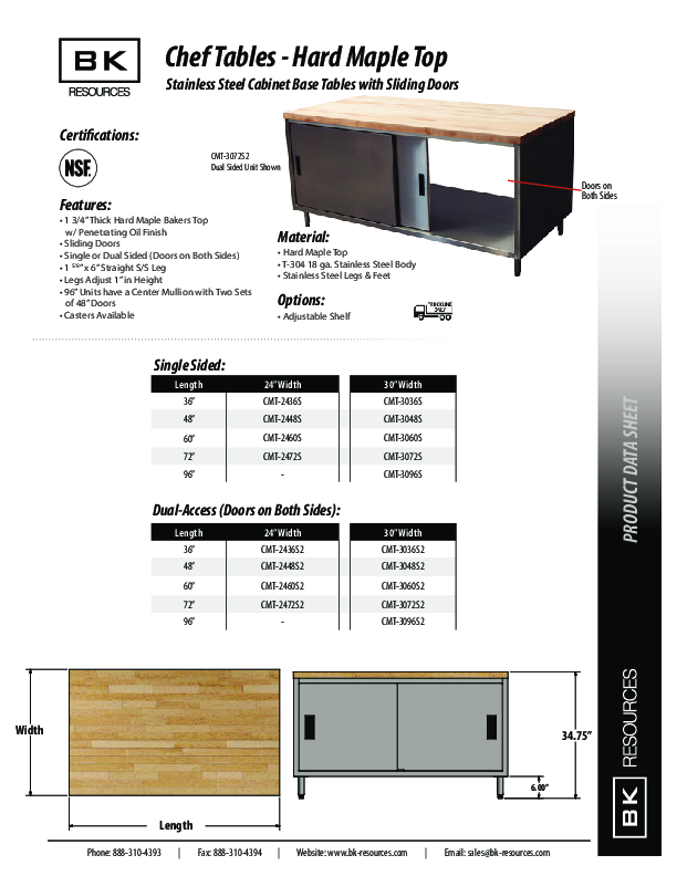 Cutsheet