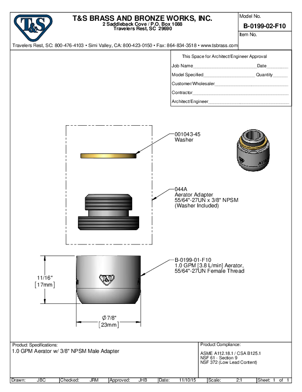 Cutsheet