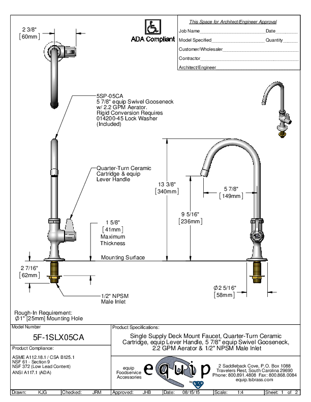 Cutsheet