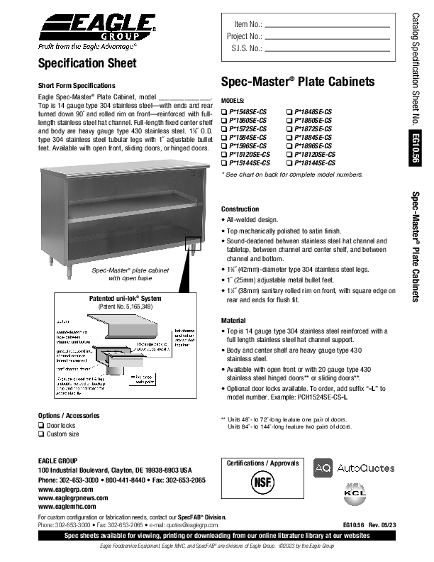 Cutsheet