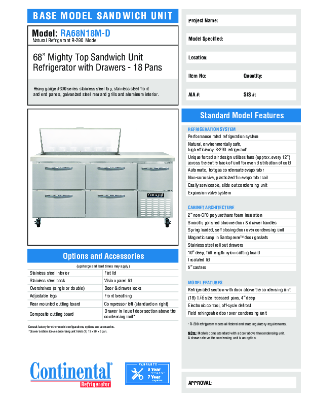 Cutsheet