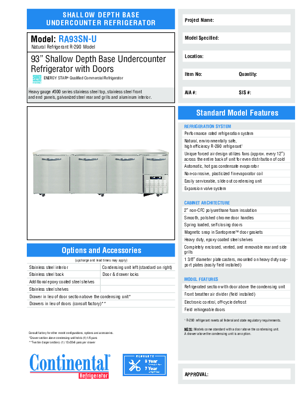 Cutsheet